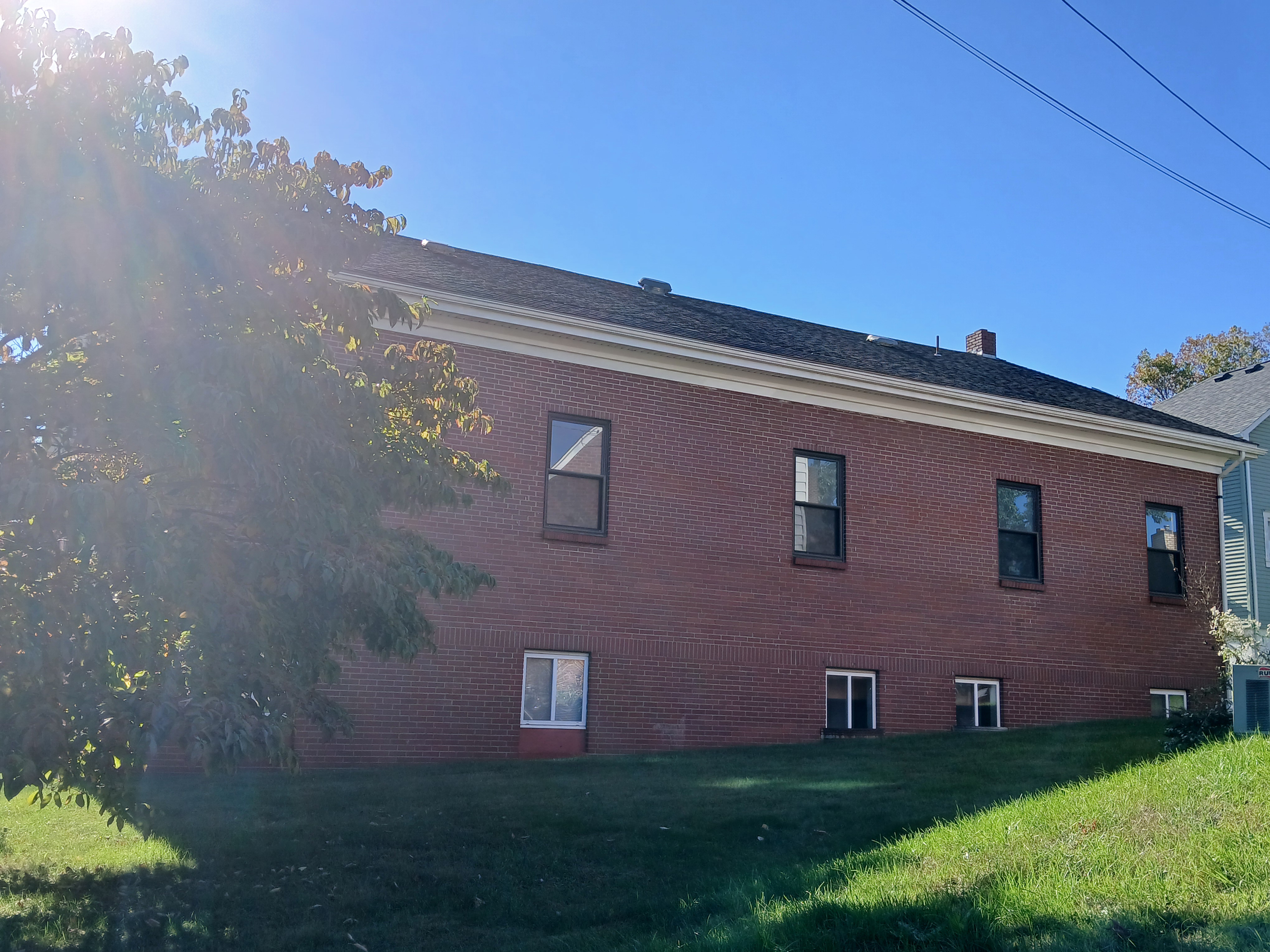 Opposite side of the meetinghouse